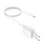 Зарядное устройство HOCO C78A Max energy, 2.4A, белый, кабель Type-C