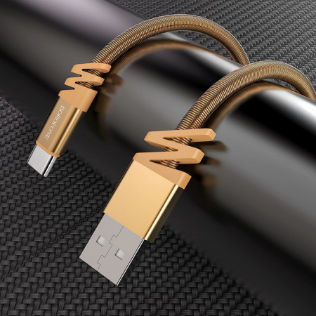 Кабель Borofone BX27 Dainty, USB - USB Type-C, 1 м, золотой