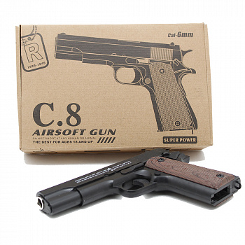Металлический пистолет для страйкбола Кольт 1911 C8 Air Soft Gun