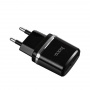 Сетевое зарядное устройство Hoco C12, 2 USB, 2.4А, черный