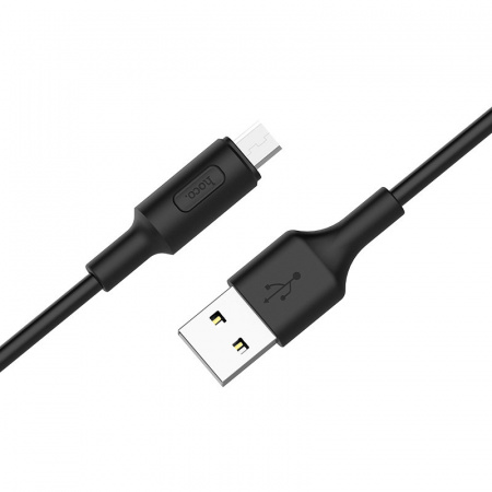 Кабель Hoco X26 Xpress USB - micro USB, 1 м черный