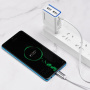 Зарядное устройство BOROFONE BA35A Brilliant 2*USB, 2.1A, белый, кабель Lightning