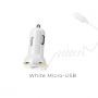 Автомобильное зарядное устройство Hoco Z14, Micro USB, белый