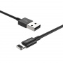 Кабель Hoco X23, lightning, 1 м, черный