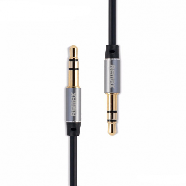 Кабель Remax L200 1m, 3.5 AUX mini jack 3.5 mm, чёрный 2 м