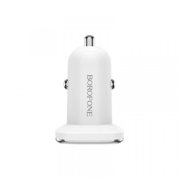 Автомобильное зарядное устройство BOROFONE BZ12 Lasting power 2*USB, 2.1A, белый, кабель MicroUSB