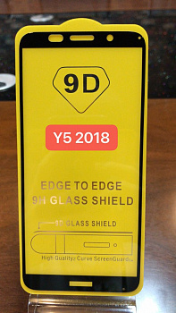 Защитное стекло Full Glue для Huawei Y5 2018, черный