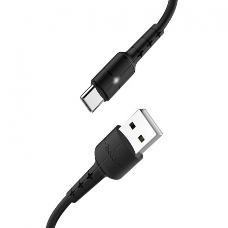 Кабель hoco X30, USB - USB Type-C, 1.2 м, черный