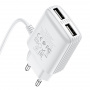 Зарядное устройство HOCO C82A Real, 2.4A, белый, кабель Type-C