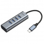 Хаб Baseus Enjoy AHUB-Q0G, 5 разъемов, USB Type-C - USB 3.0