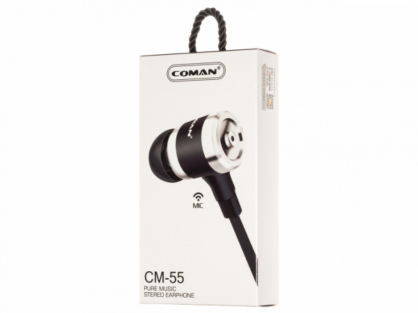 Наушники-вкладыши Coman CM-55 Black