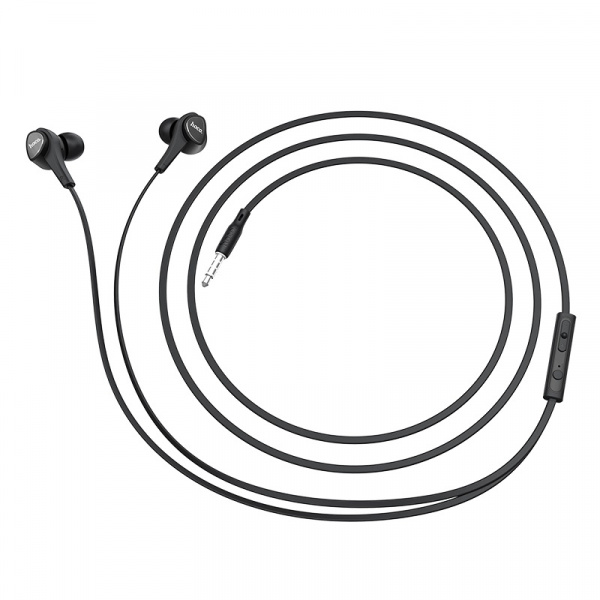 Проводные наушники HOCO M66 Passion, Jack 3.5mm, Черный, Контроллер с микрофоном