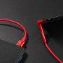Кабель Borofone BU6, USB - USB Type-C, 1.2 м, красный