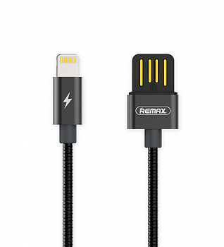 Кабель Remax Tinned RC-080i, lightning, 1 м, черный