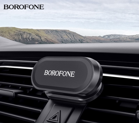 Автомобильный держатель BOROFONE BH29 Graceful, 4.7"- 6.5", черный, магнитный
