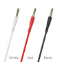 Кабель Borofone BL1 Audiolink, 3.5 AUX mini jack 3.5 mm, красный