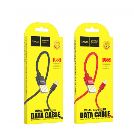 Кабель Hoco U55 Outstanding USB - micro USB, 1.2 м черный