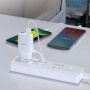 Зарядное устройство HOCO C82A Real, 2.4A, белый, кабель micro USB