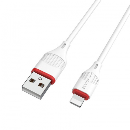 Кабель Borofone BX17, lightning, 1 м, белый