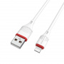 Кабель Borofone BX17, lightning, 1 м, белый