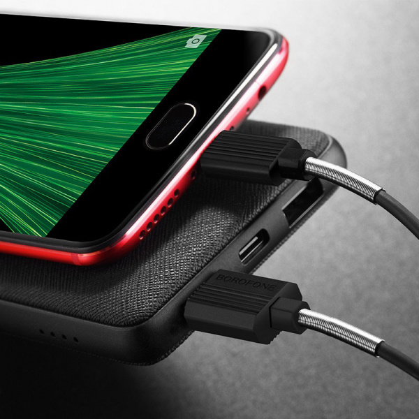 Кабель Borofone BX11 uJet USB - micro USB, 1 м черный