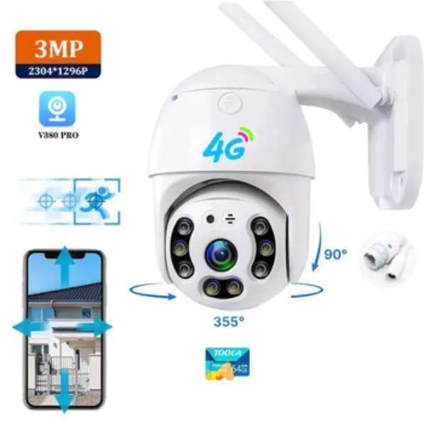 Мини Wi-Fi IP Camera V380 Pro с функцией ночного видения, с микрофоном, датчиком движения и сигналом тревоги