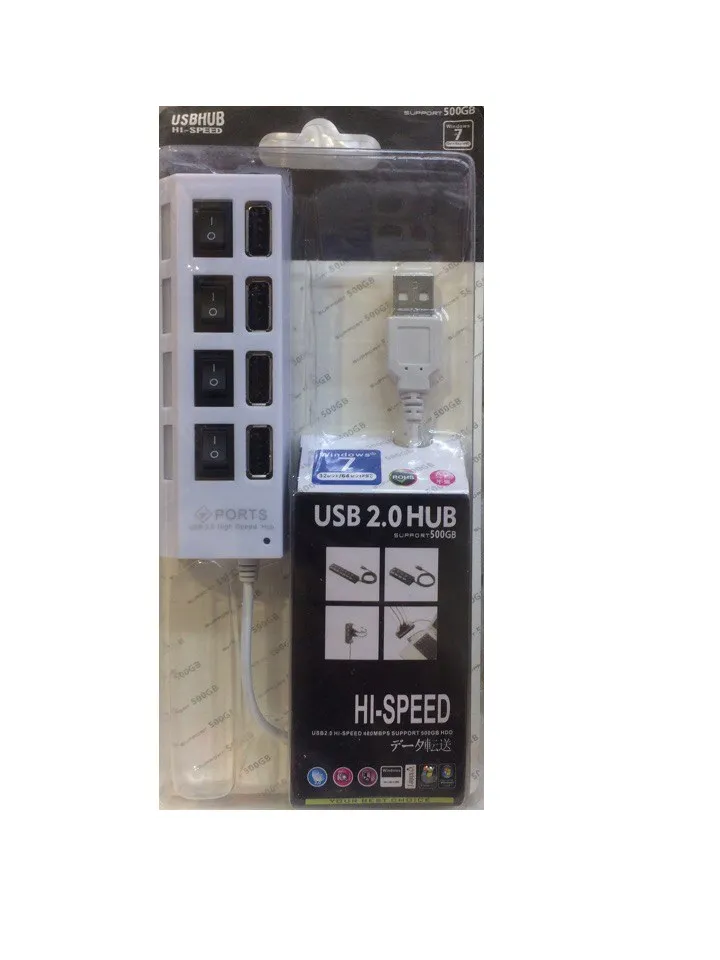 Четырех портовый usb хаб 2.0 Hi-speed
