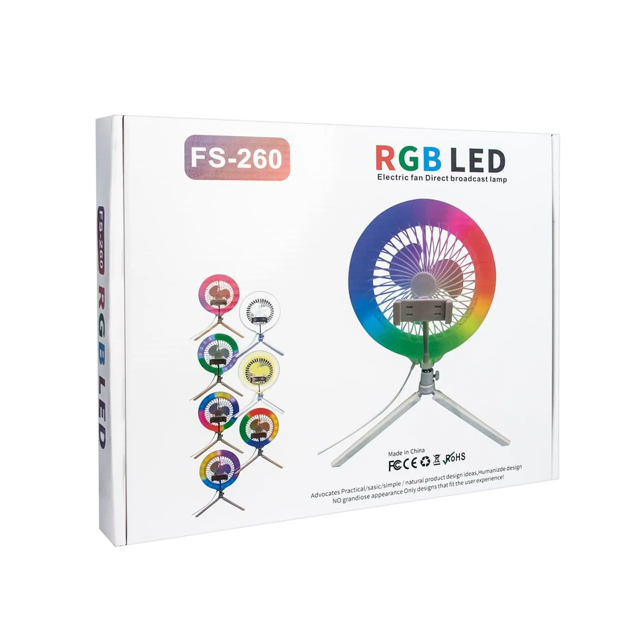 Вентилятор с RGB подсветкой FS-260
